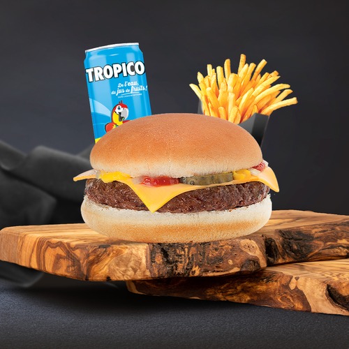Photo du produit Menu Classic Cheese burger, non contractuelle