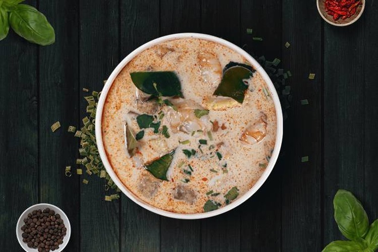 Photo du produit Soupe de Crevettes au lait de Coco, non contractuelle