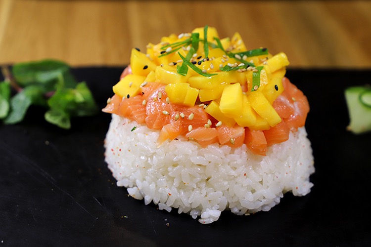 Photo du produit Tartare Saumon Mangue Ciboulette, non contractuelle