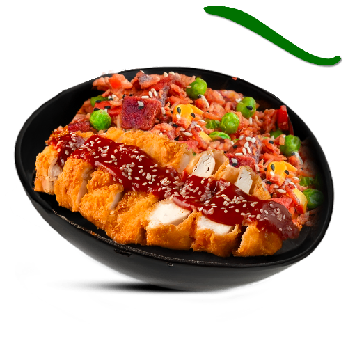 Photo du produit Poulet Katsu et Riz Cantonnais, non contractuelle