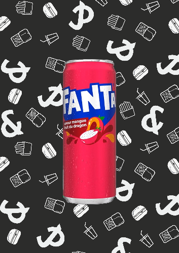 Photo du produit Fanta Fruit du dragon 33cl, non contractuelle