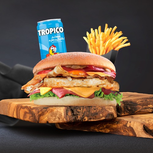 Photo du produit Menu Magic Pollo's burger, non contractuelle
