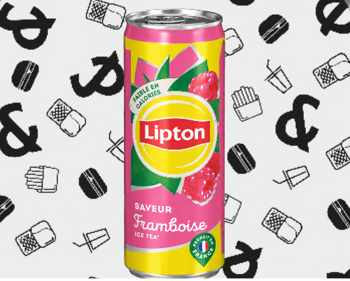 Photo du produit Ice tea Framboise 33cl, non contractuelle