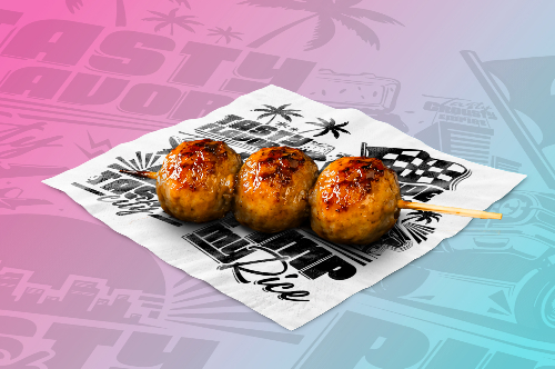 Photo du produit Yakitori de Poulet x1, non contractuelle