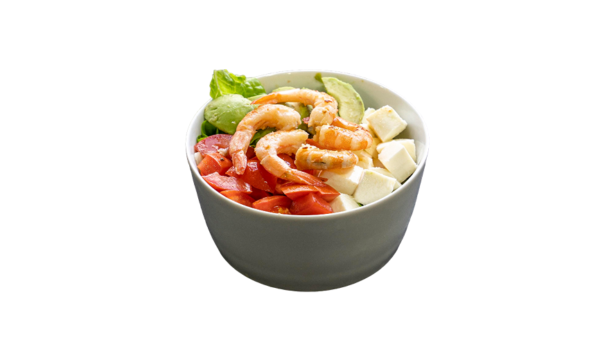 Photo du produit Entrée Mozza Avocat Crevette, non contractuelle