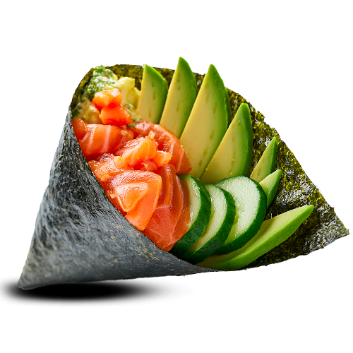 Photo du produit Temaki saumon concombre avocat, non contractuelle