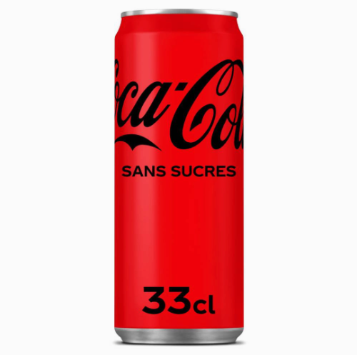 Photo du produit COCA-COLA ZÉRO 33cl, non contractuelle