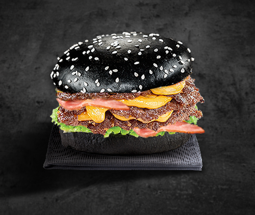 Photo du produit Menu Black Burger, non contractuelle