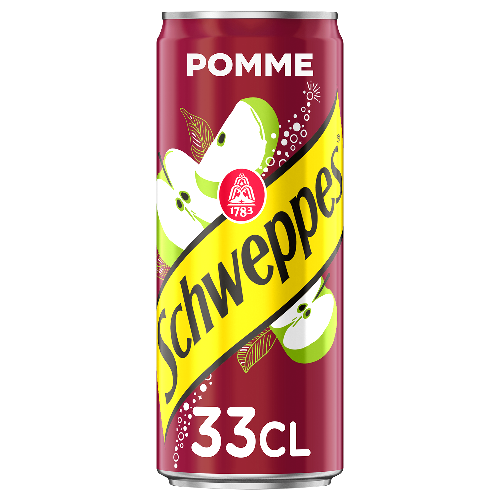 Photo du produit Schweppes Pomme 33cl, non contractuelle