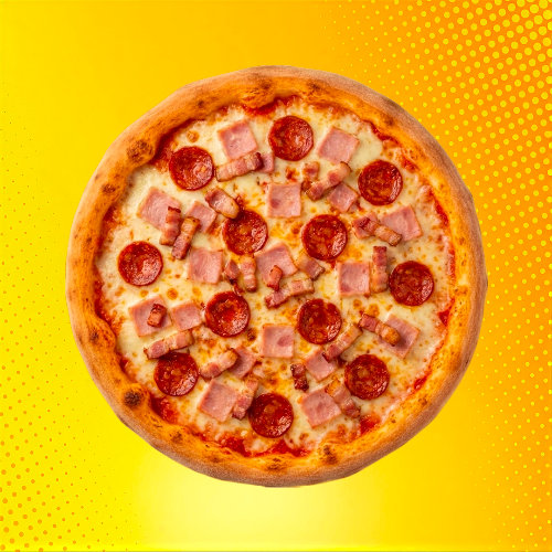 Photo du produit Pizza 3 jambons, non contractuelle