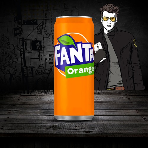 Photo du produit Fanta Orange 33cl, non contractuelle