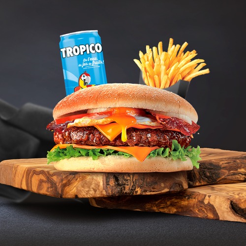 Photo du produit Menu Royal Bacon burger, non contractuelle