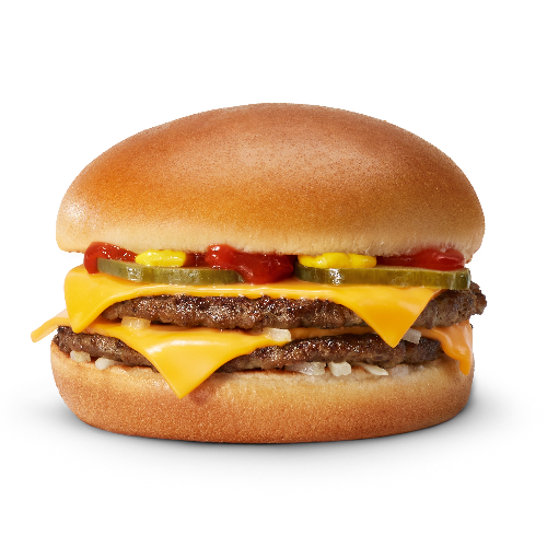 Photo du produit Double Cheese Burger, non contractuelle