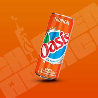 Photo du produit Oasis tropical 33cl, non contractuelle