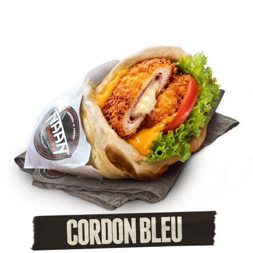 Photo du produit SANDWICH CHEESE NAAN CORDON BLEU, non contractuelle