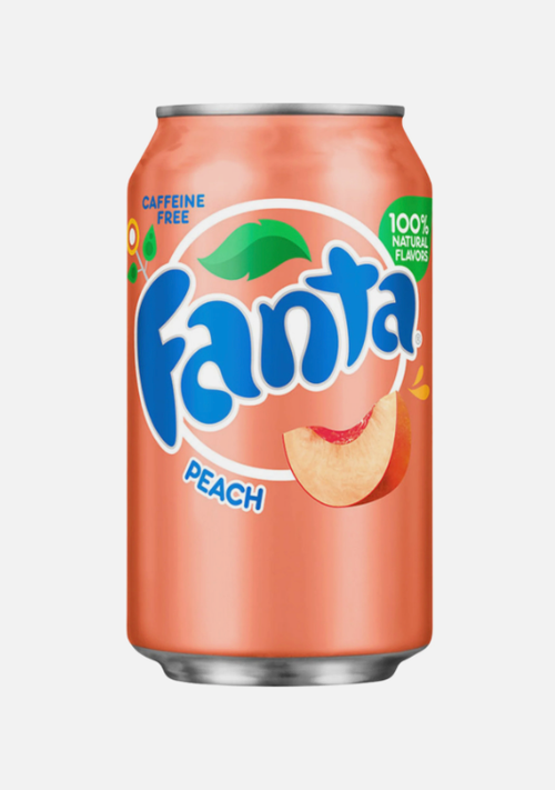 Photo du produit Fanta Pêche  🇺🇸 33 cl, non contractuelle