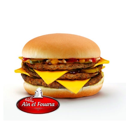 Photo du produit Burger Triple Cheese, non contractuelle