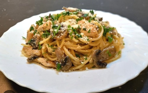 Photo du produit Pâtes à la forestière, non contractuelle