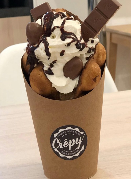 Photo du produit Bubble Waffle sucrée, non contractuelle
