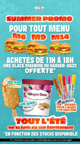 Photo du produit Glace au choix 🍧, non contractuelle
