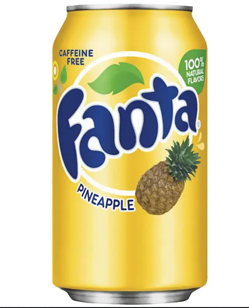 Photo du produit Fanta Ananas 🇺🇸 33 cl, non contractuelle