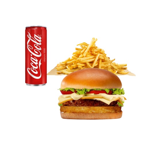 Photo du produit Menu Burger Raclette, non contractuelle