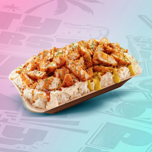 Photo du produit Le Crousty Mixte (Blanche/Curry) 🍚🍗 ⚪️🟡, non contractuelle