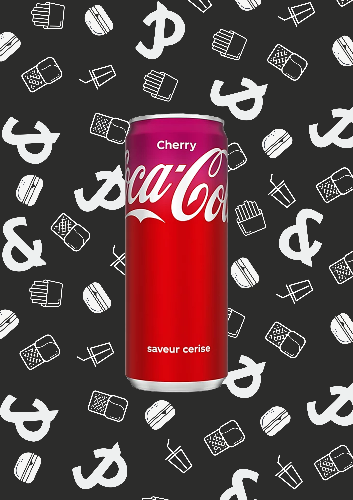 Photo du produit Coca-Cola Cherry 33cl, non contractuelle