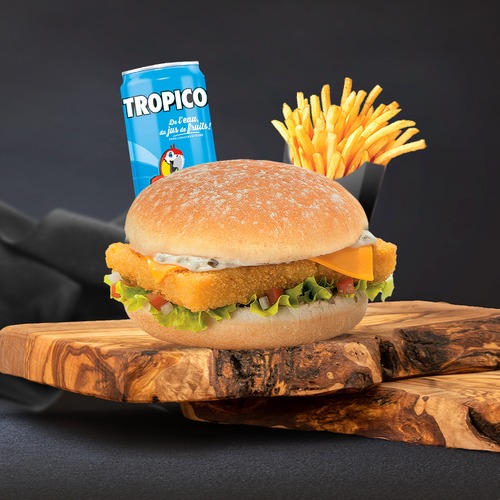 Photo du produit Menu Fish burger, non contractuelle