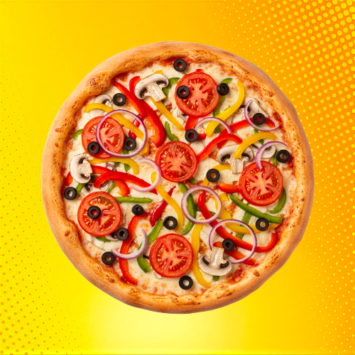 Photo du produit Pizza végétarienne, non contractuelle