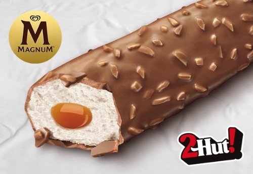 Photo du produit Barre Magnum caramel cacahuètes, non contractuelle