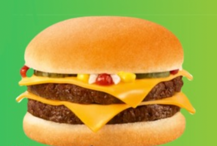 Photo du produit Double Cheese Burger, non contractuelle
