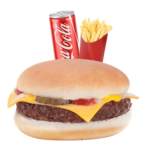 Photo du produit Menu Cheese Burger, non contractuelle