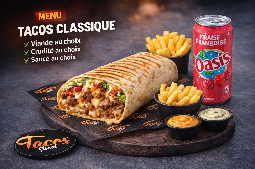 Photo du produit Menu Tacos Le Classik, non contractuelle