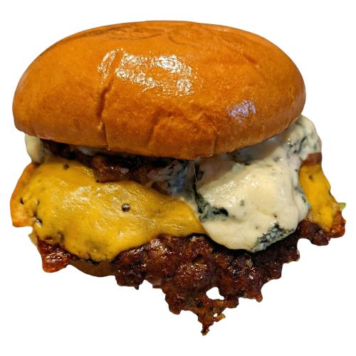 Photo du produit Blue Sweet Smash Burger, non contractuelle