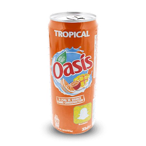 Photo du produit Oasis Tropical 33cl, non contractuelle