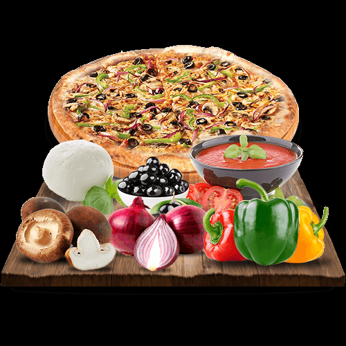 Photo du produit Pizza Végétarienne, non contractuelle