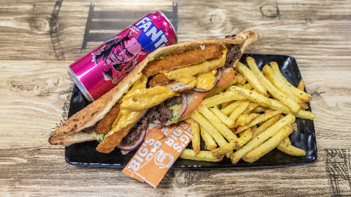 Photo du produit Le Double Impact Dwich' 🥩🥩 🥖, non contractuelle