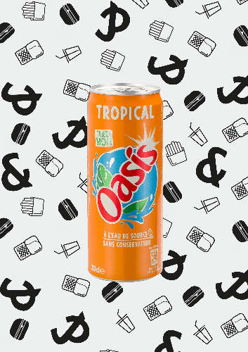 Photo du produit Oasis Tropical 33cl, non contractuelle
