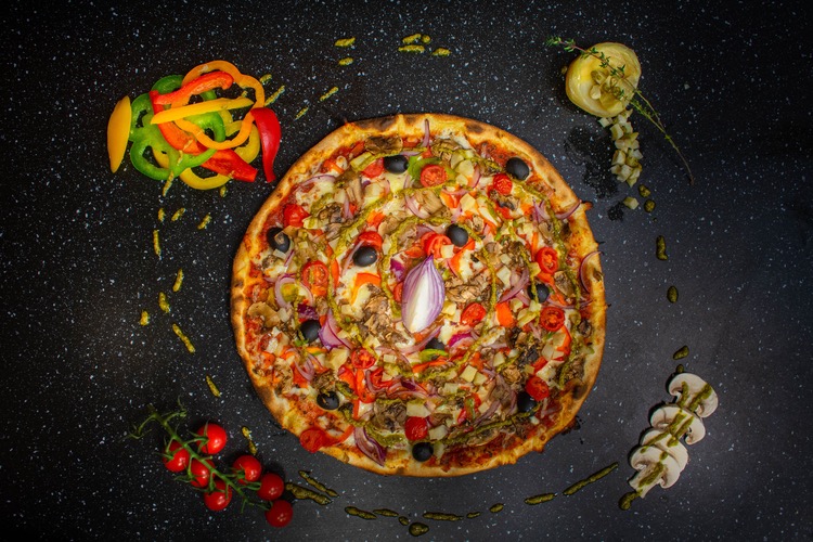 Photo du produit Pizza Végétarienne, non contractuelle