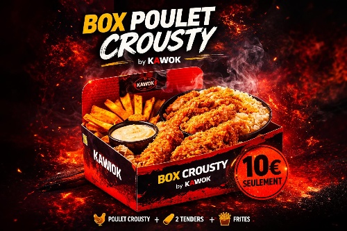 Photo du produit Box Poulet Crousty , non contractuelle