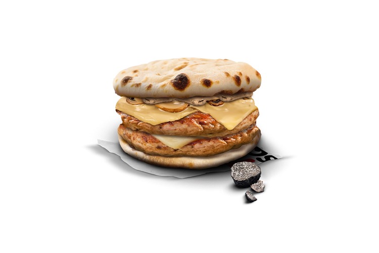 Photo du produit Truffe & Chicken Naan seul, non contractuelle