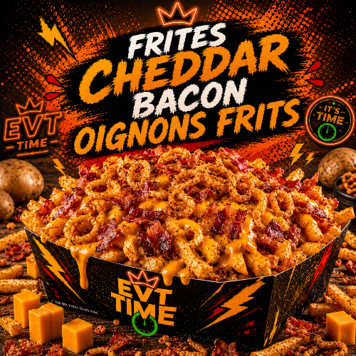 Photo du produit Frites, cheddar, Bacon, Oignons Frits , non contractuelle