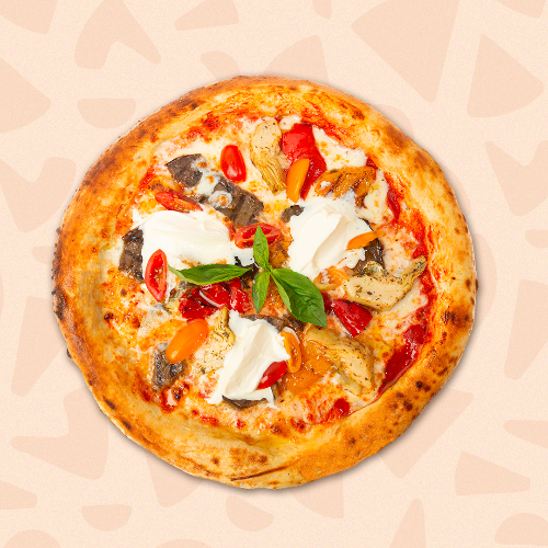 Photo du produit Pizza 4 Saisons e Ricotta 🍆, non contractuelle