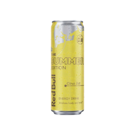 Photo du produit Redbull Agrumes, non contractuelle
