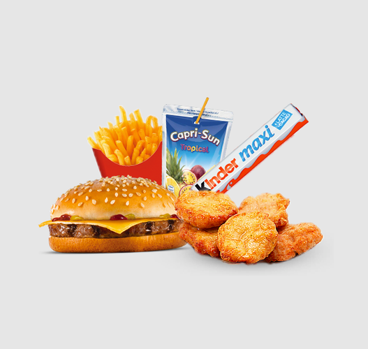 Photo du produit Menu Enfant Cheeseburger, non contractuelle