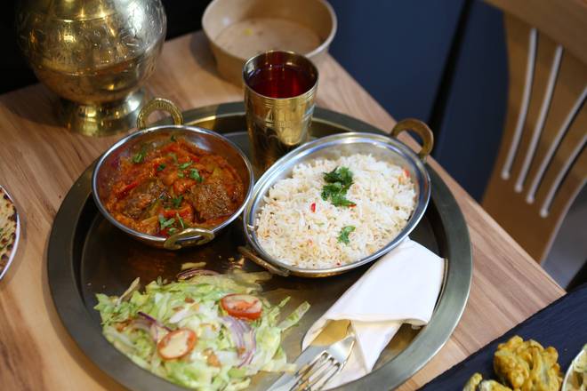 Photo du produit Assiette bœuf masala, non contractuelle