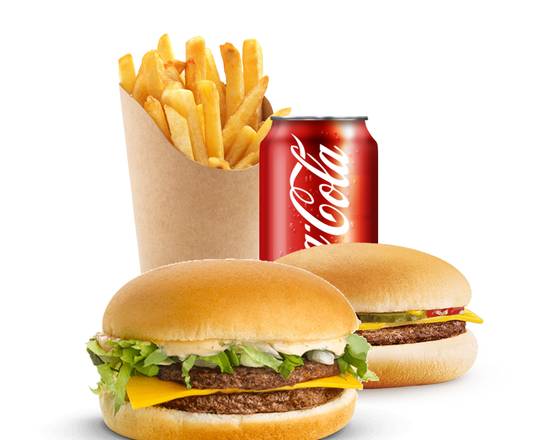 Photo du produit Menu duo 8 burger (CHEESE + GÉANT) 🍔🍔, non contractuelle