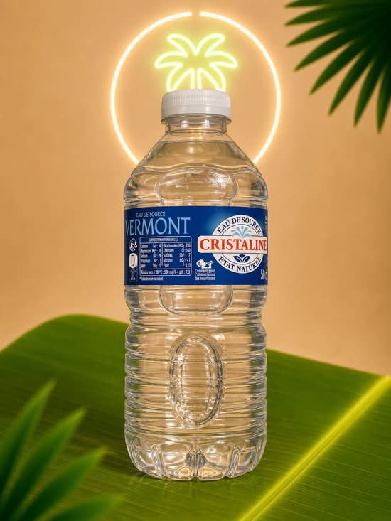 Photo du produit Bouteille d’eau 50cl, non contractuelle