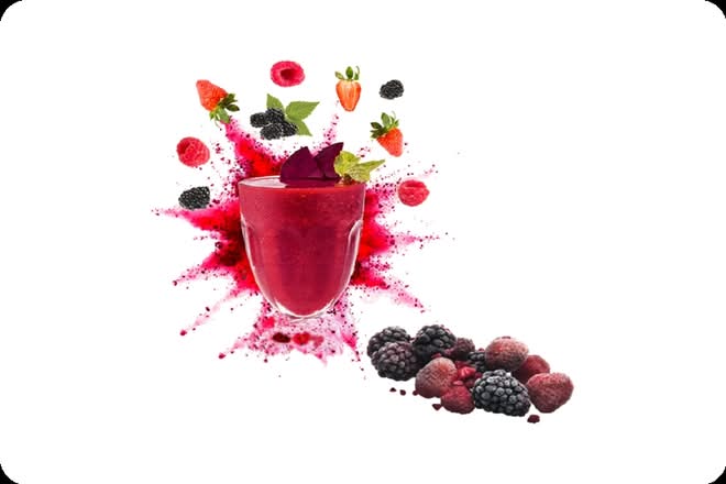 Photo du produit FUNNY BERRIES SMOOTHIE, non contractuelle